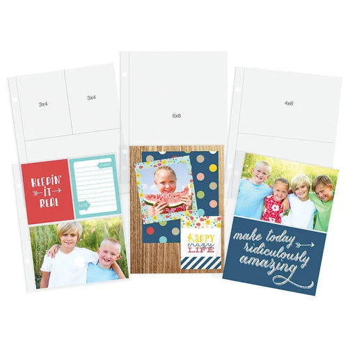 Simple Stories Sn@p Pocket Pages-Multi Pack Refills for 6X8 Album