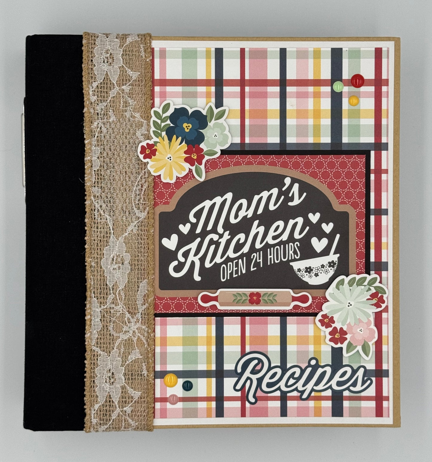 Mom's Kitchen- Photo Scrapbook Recipe 6X8 Album (Pre-made)