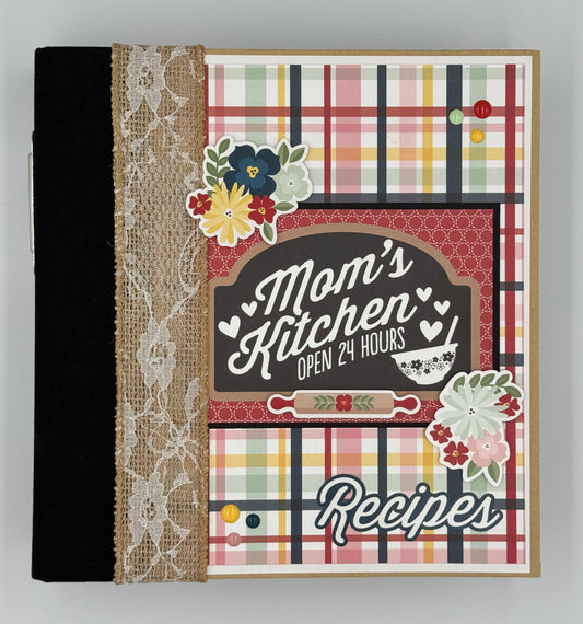 Mom's Kitchen- Photo Scrapbook Recipe 6X8 Album (Pre-made)