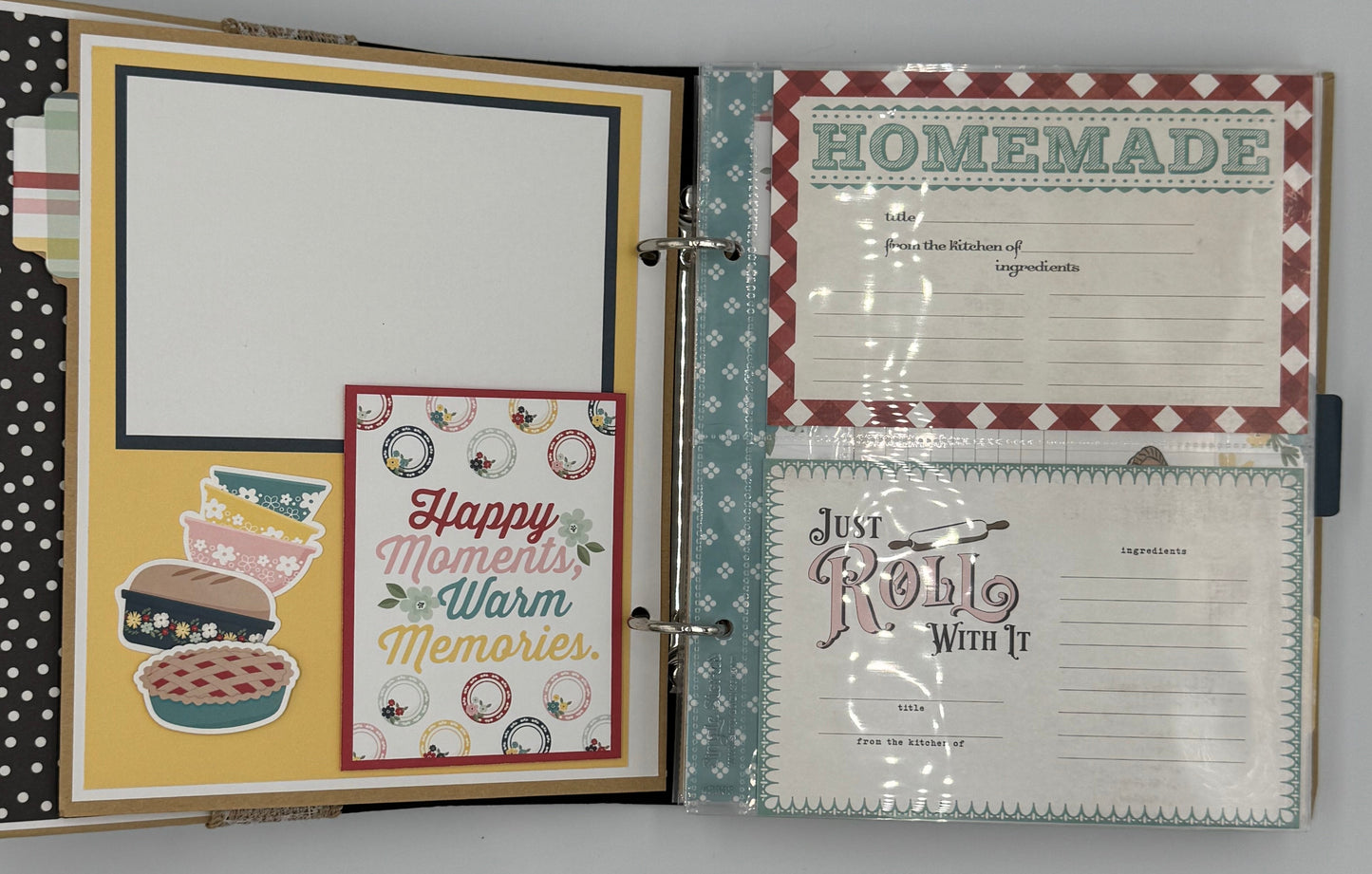 Mom's Kitchen- Photo Scrapbook Recipe 6X8 Album (Pre-made)