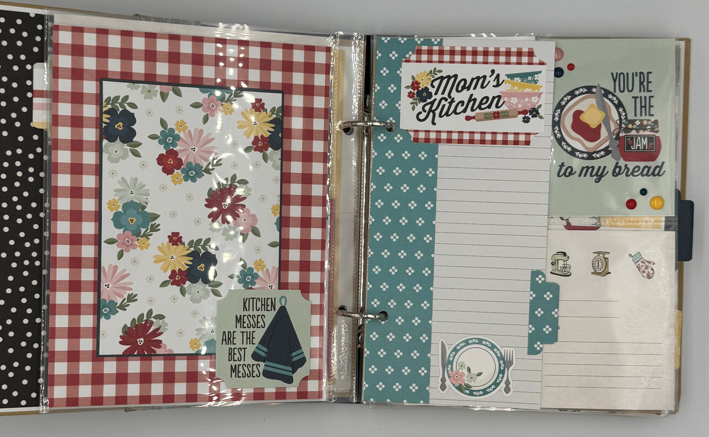 Mom's Kitchen- Photo Scrapbook Recipe 6X8 Album (Pre-made)