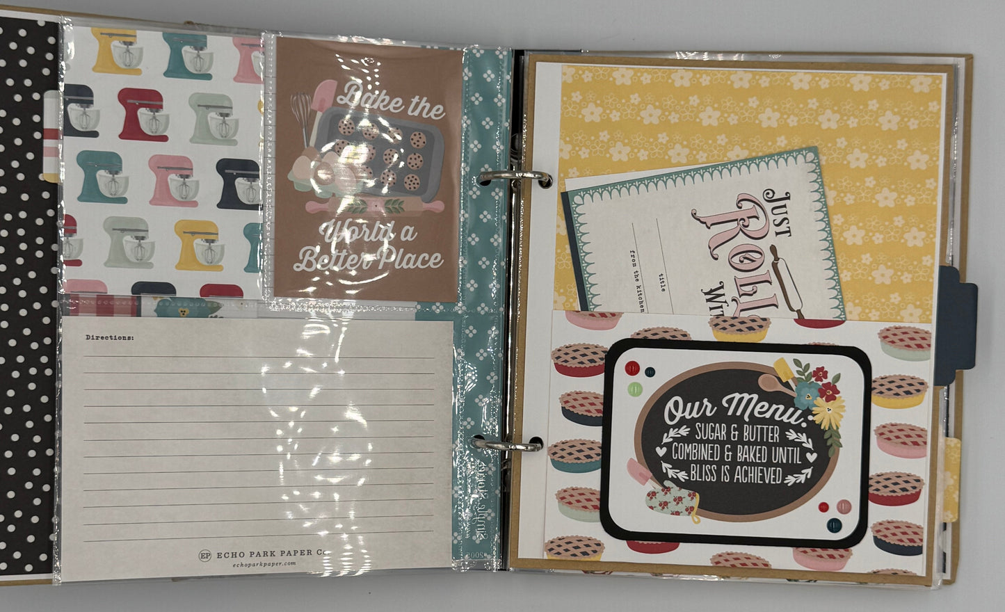 Mom's Kitchen- Photo Scrapbook Recipe 6X8 Album (Pre-made)