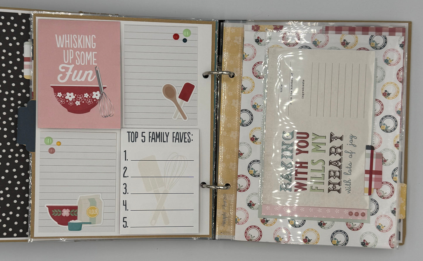 Mom's Kitchen- Photo Scrapbook Recipe 6X8 Album (Pre-made)