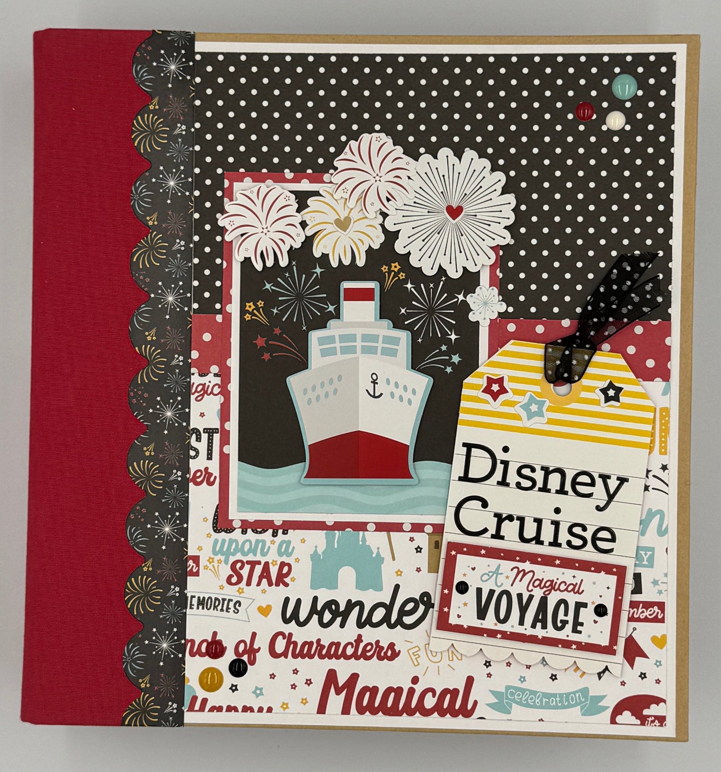 Disney Cruise-6X8 Scrapbook Photo Album (Pre-made)