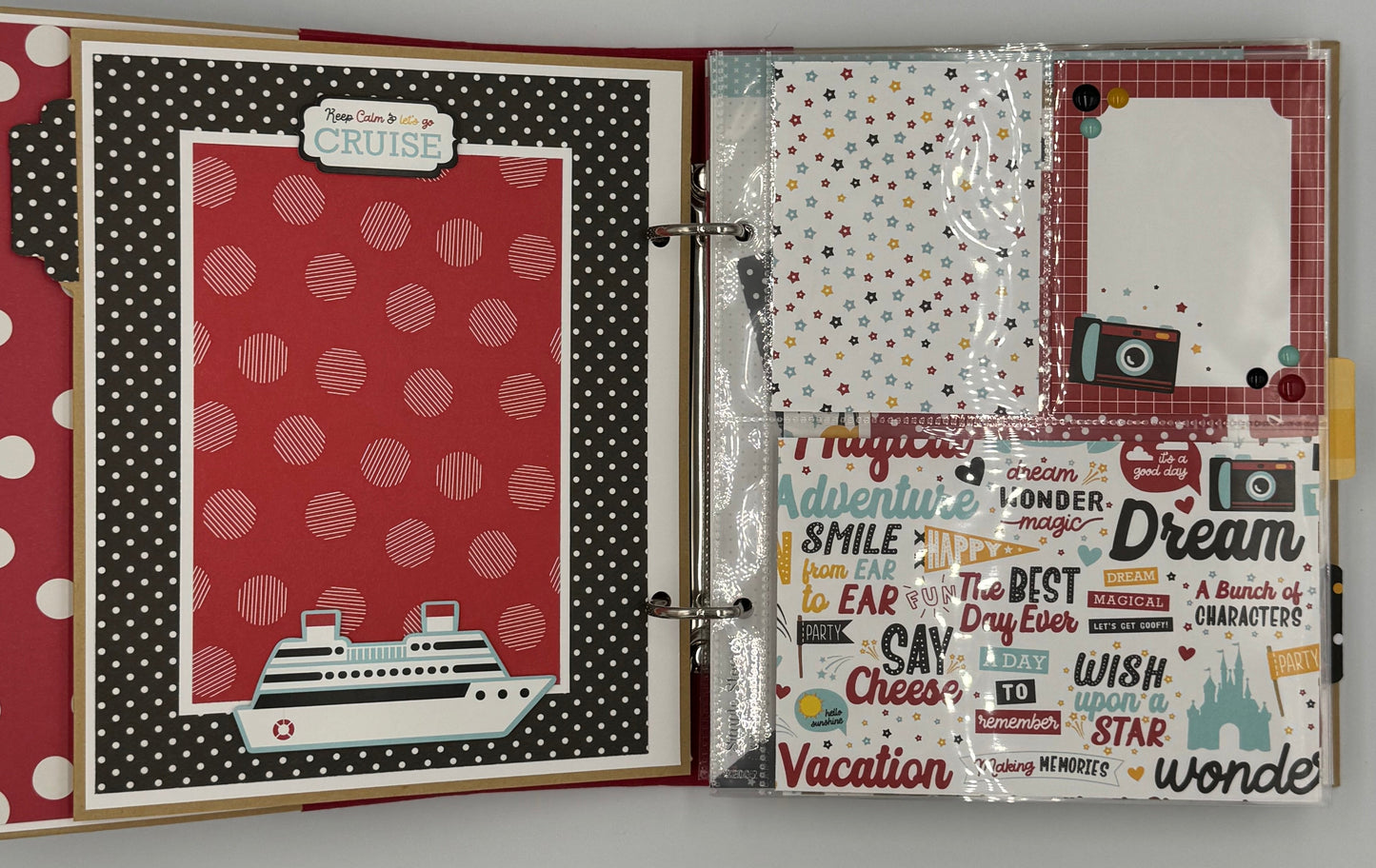 Disney Cruise-6X8 Scrapbook Photo Album (Pre-made)