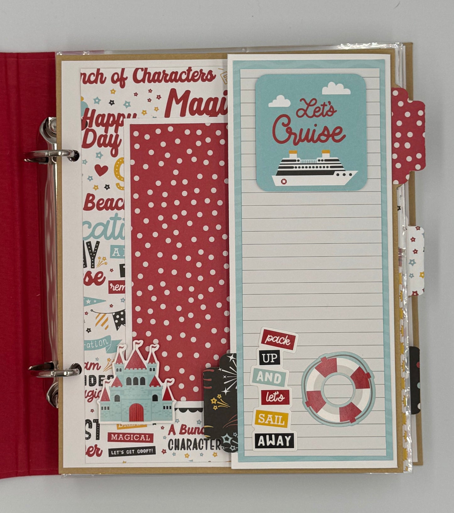 Disney Cruise-6X8 Scrapbook Photo Album (Pre-made)