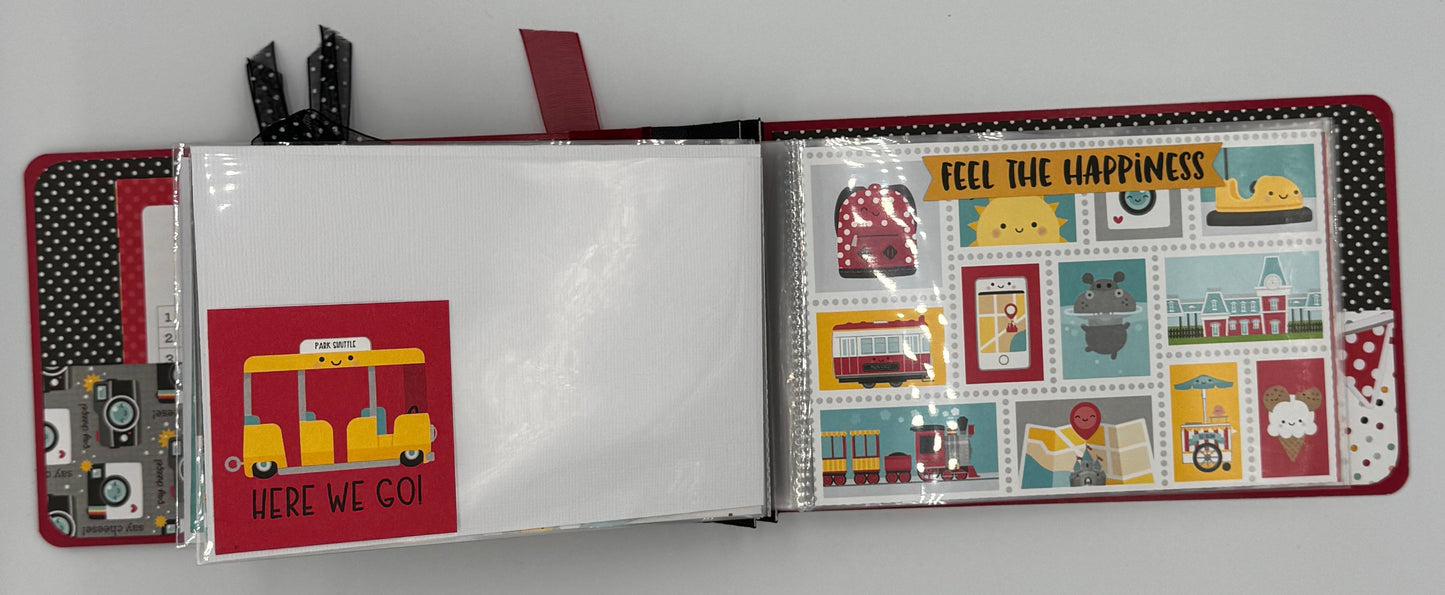 Disney-4X6 Mini Photo Flip Scrapbook Photo Album (Pre-made)