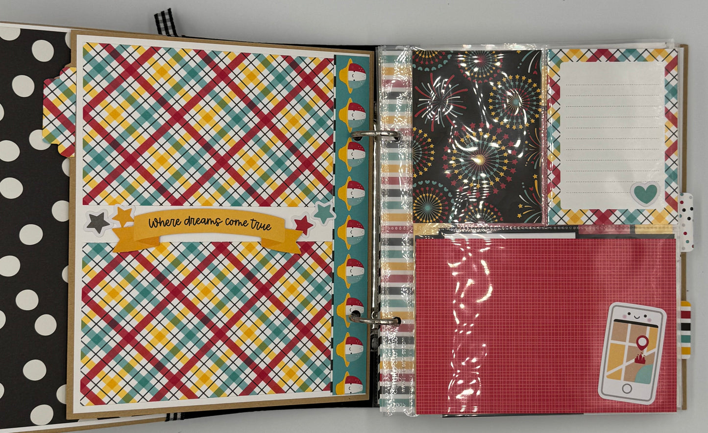 Disney Magical Vacation-6X8 Scrapbook Photo Album (Pre-made)