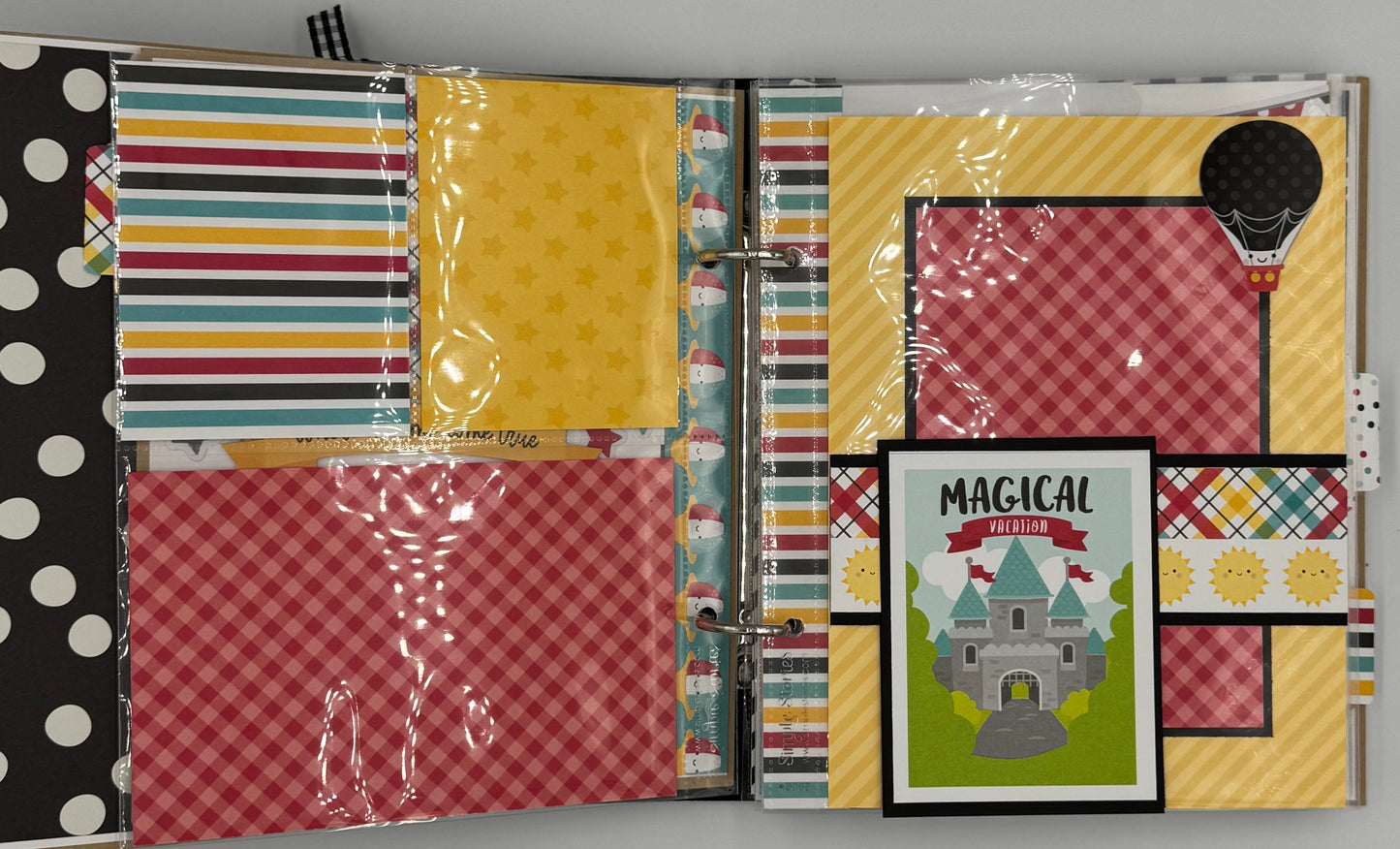 Disney Magical Vacation-6X8 Scrapbook Photo Album (Pre-made)