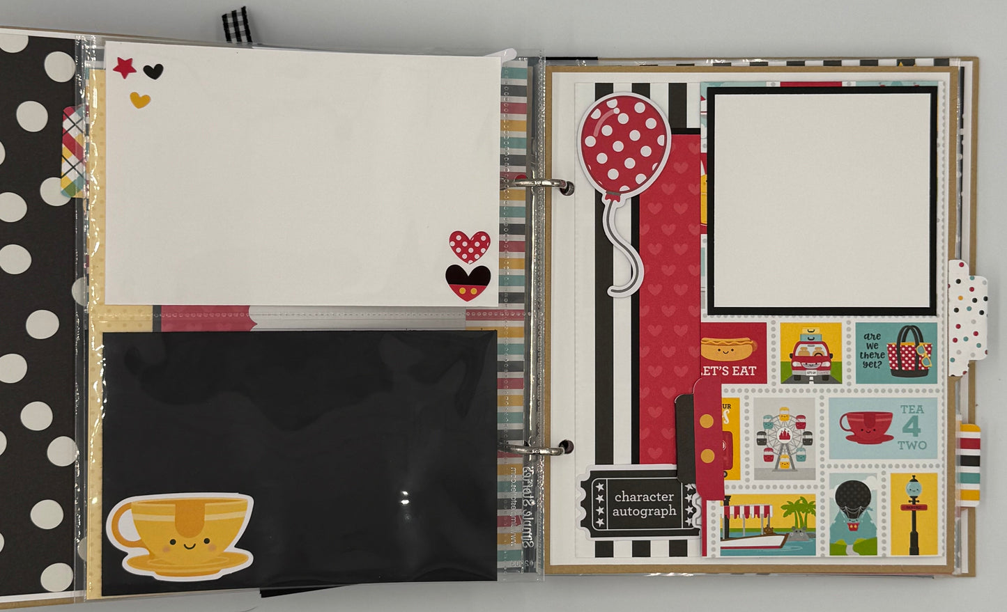 Disney Magical Vacation-6X8 Scrapbook Photo Album (Pre-made)