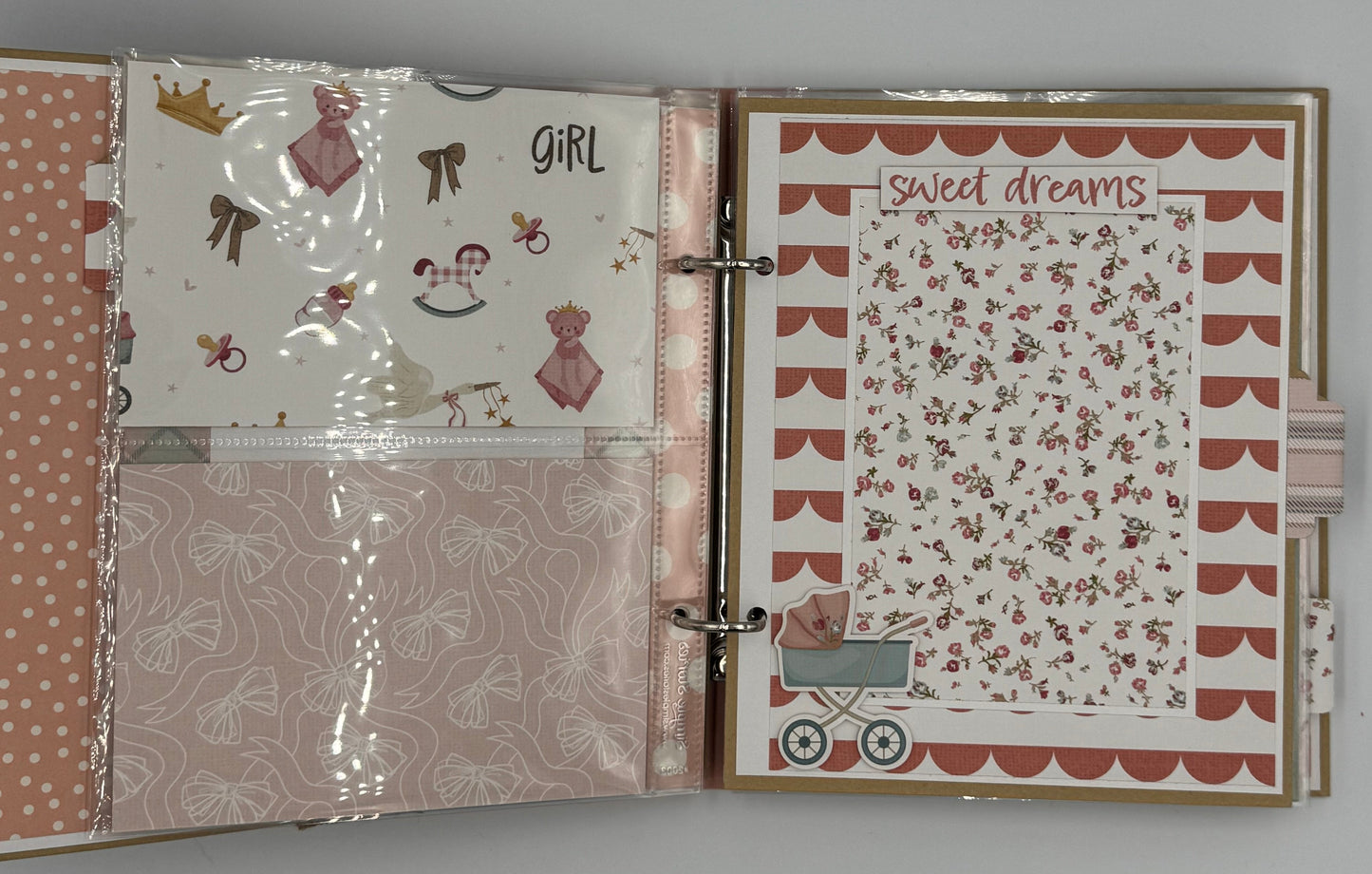 It's A Girl-6X8 Scrapbook Photo Album (Pre-made)