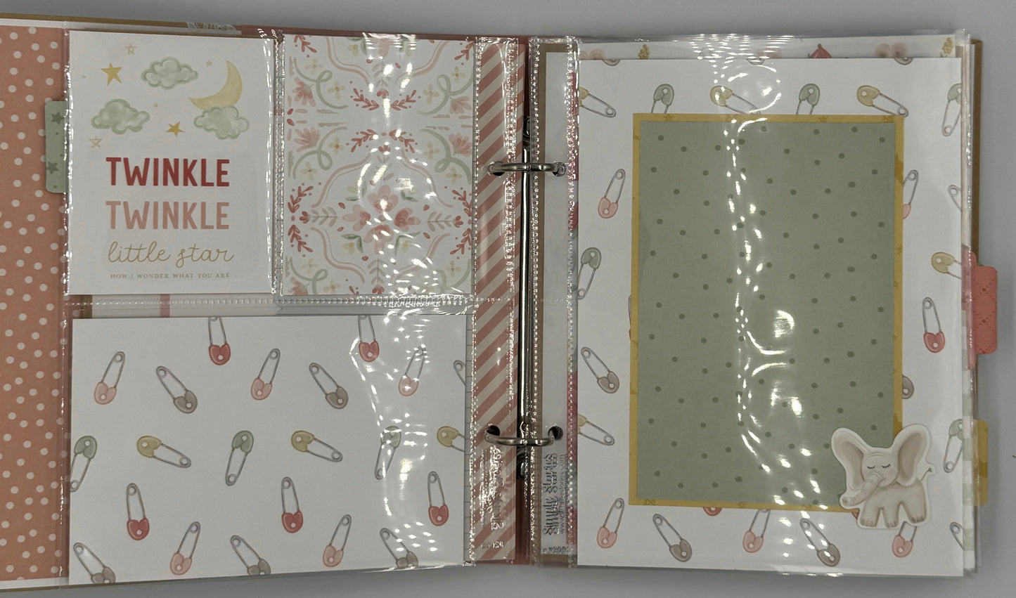 Welcome Baby Girl-6X8 Scrapbook Photo Album (Pre-made)