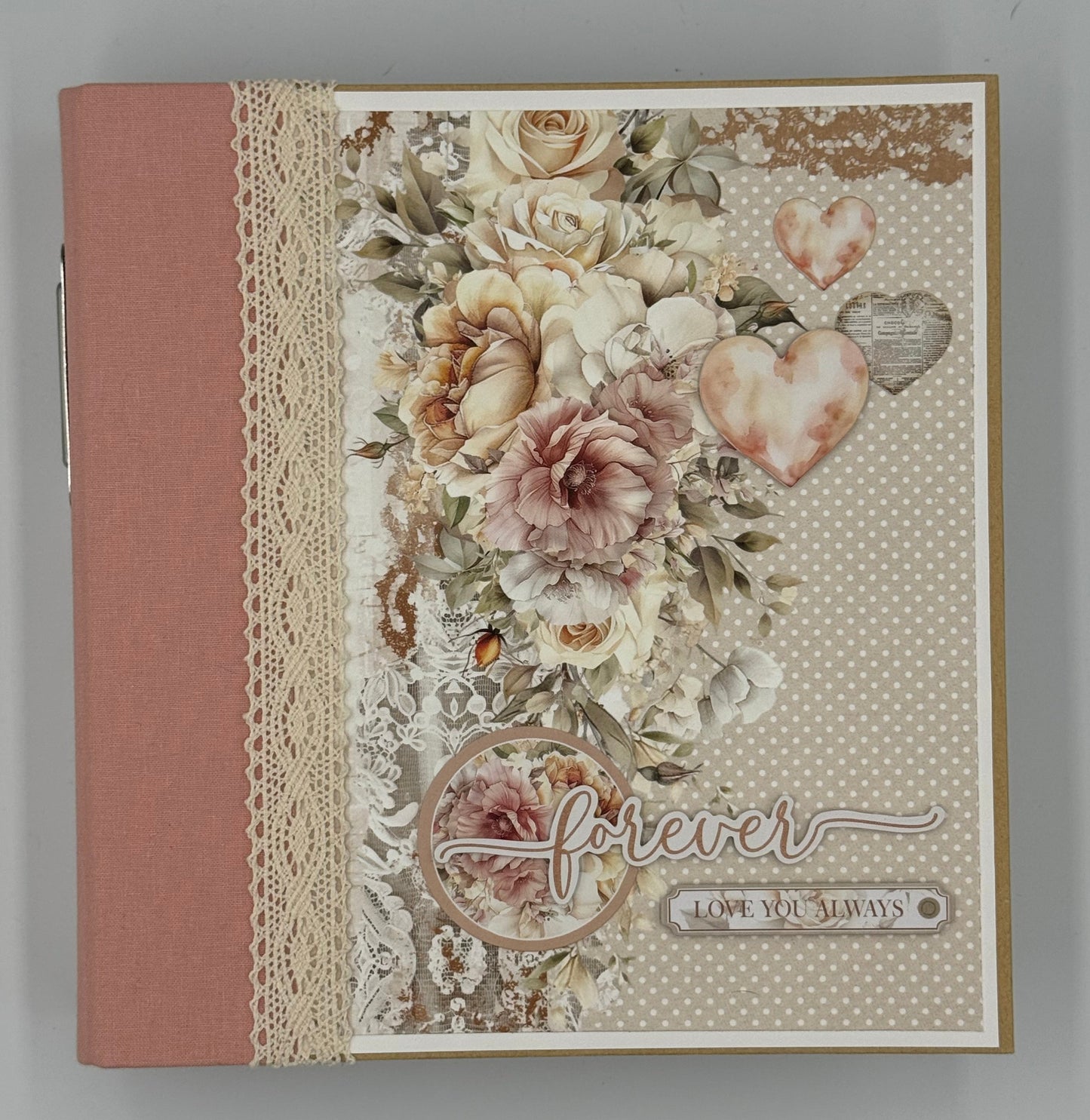 Wedding Forever Love You Always-6X8 Scrapbook Photo Album (Pre-made)