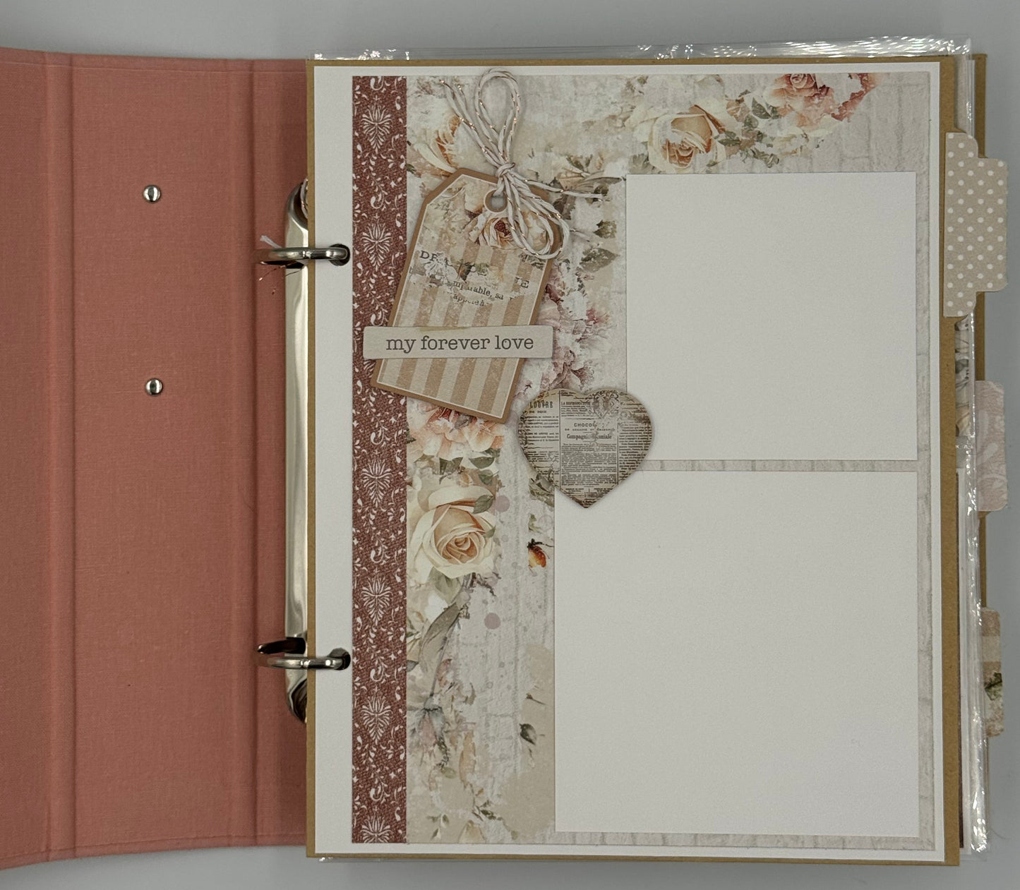 Wedding Forever Love You Always-6X8 Scrapbook Photo Album (Pre-made)