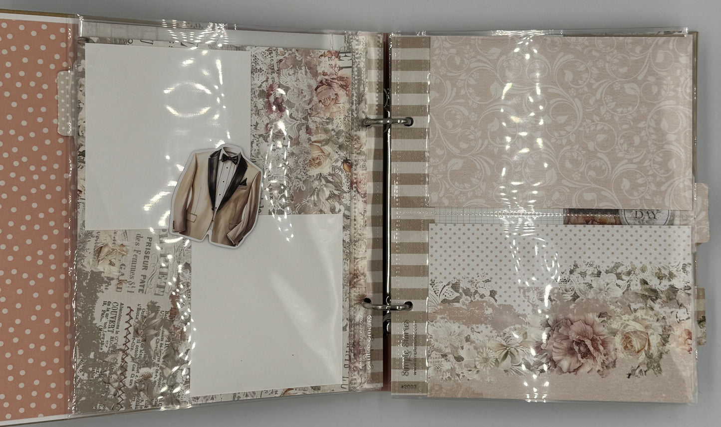 Wedding Forever Love You Always-6X8 Scrapbook Photo Album (Pre-made)