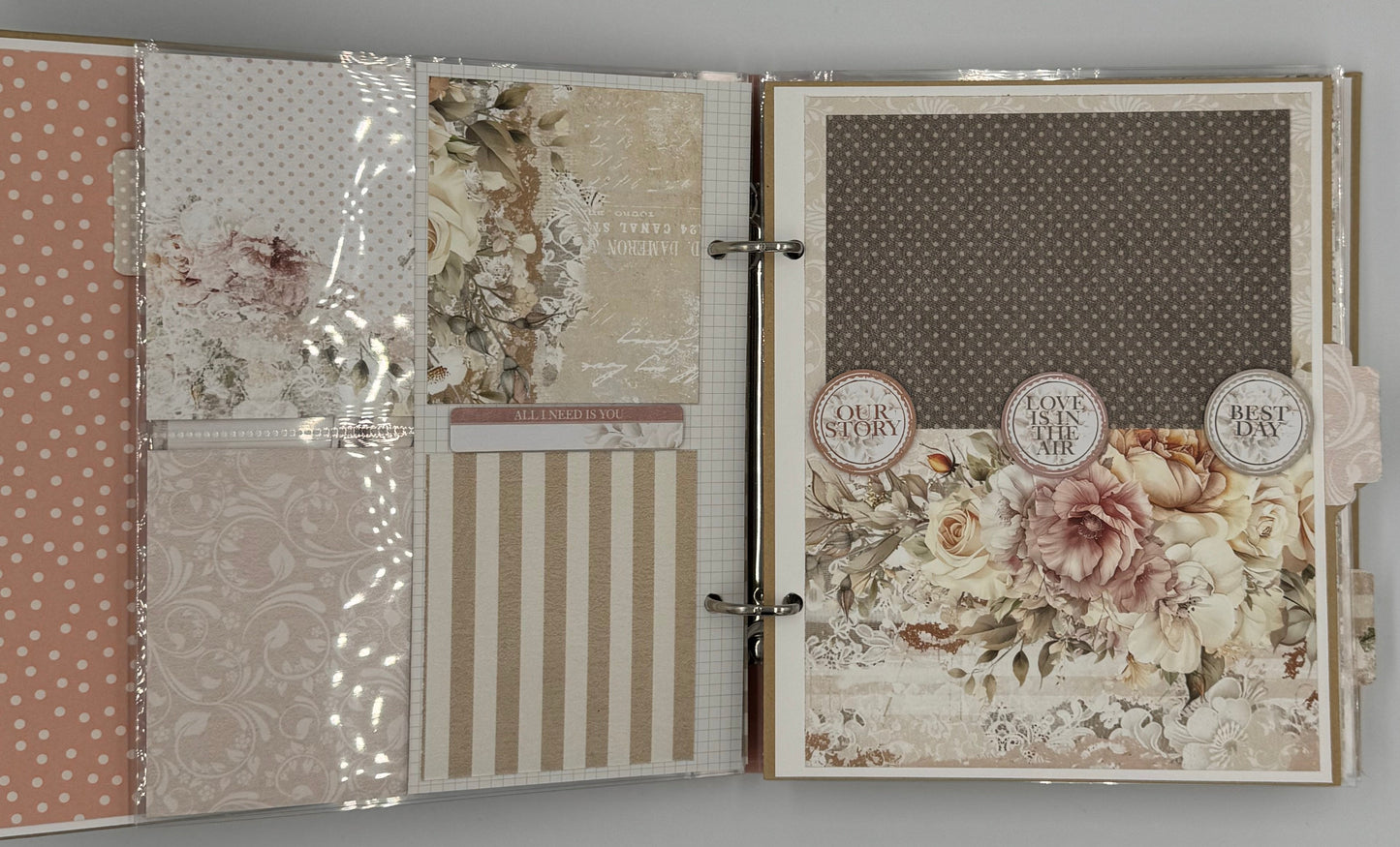 Wedding Forever Love You Always-6X8 Scrapbook Photo Album (Pre-made)