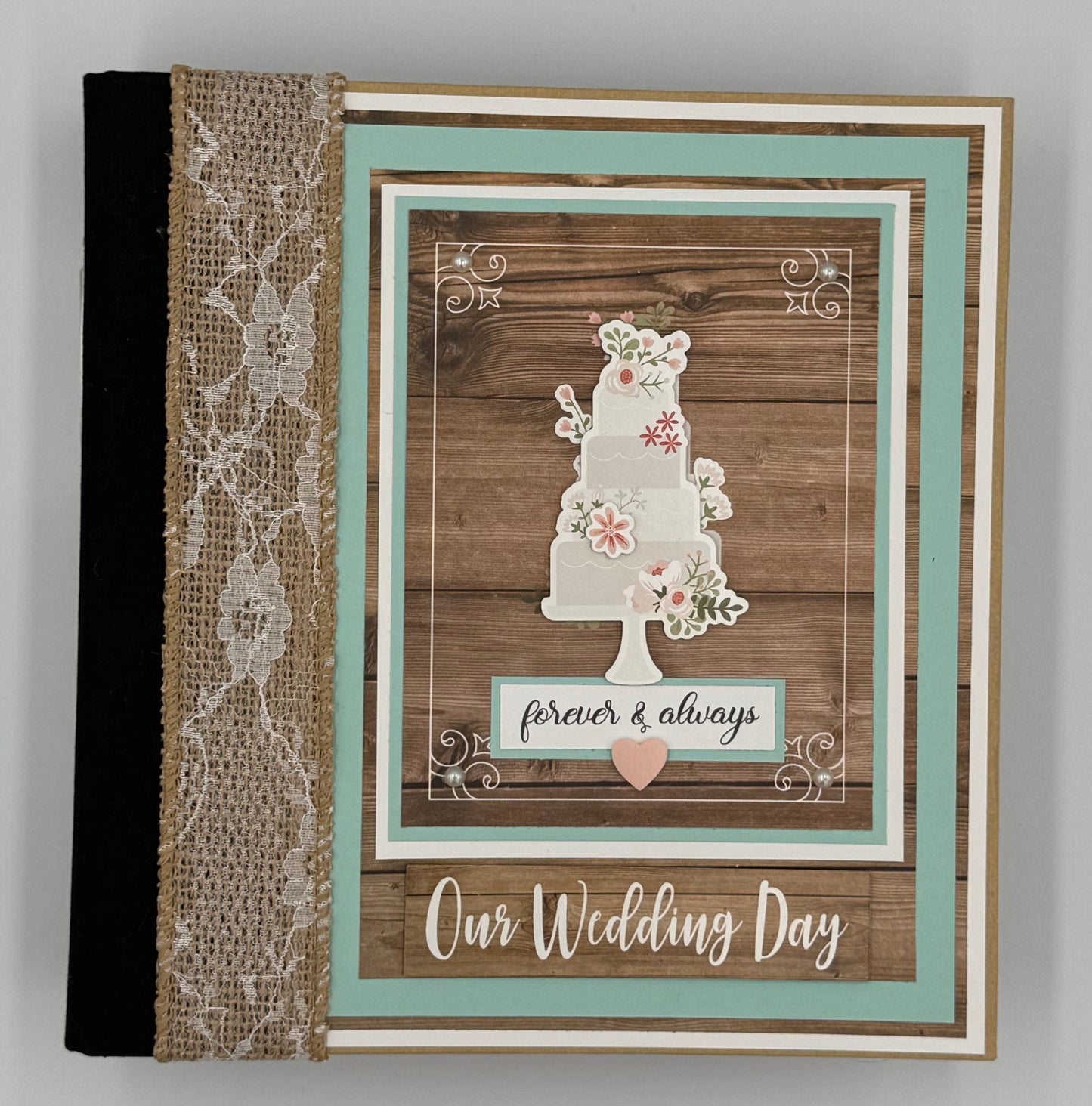 Our Wedding Day-6X8 Scrapbook Photo Album (Pre-made)