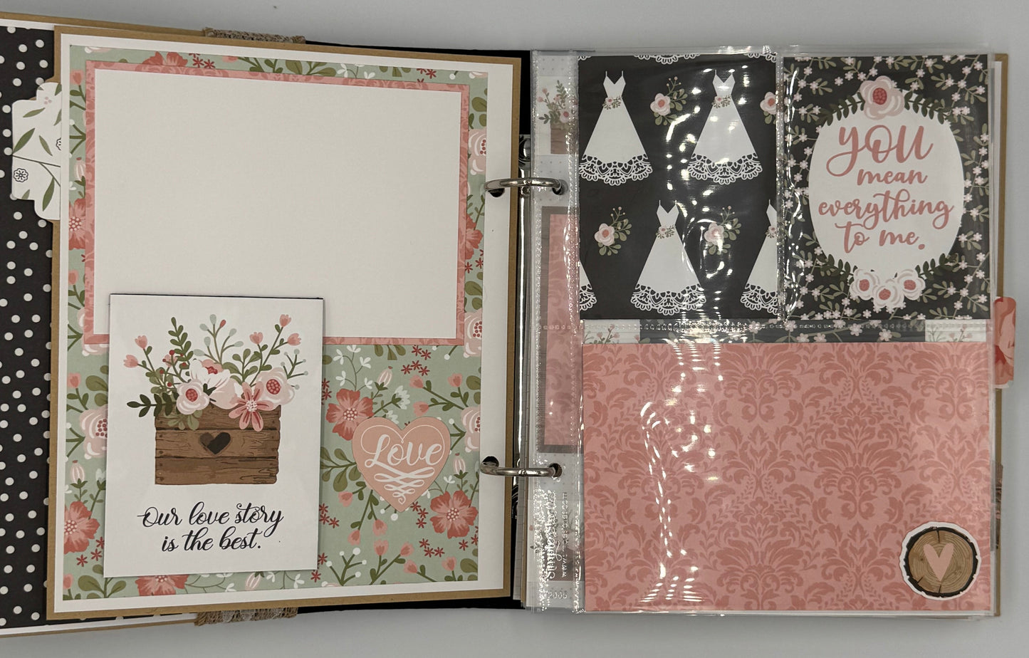 Our Wedding Day-6X8 Scrapbook Photo Album (Pre-made)