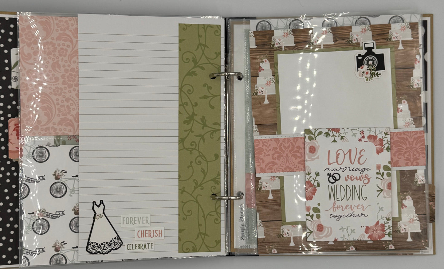 Our Wedding Day-6X8 Scrapbook Photo Album (Pre-made)