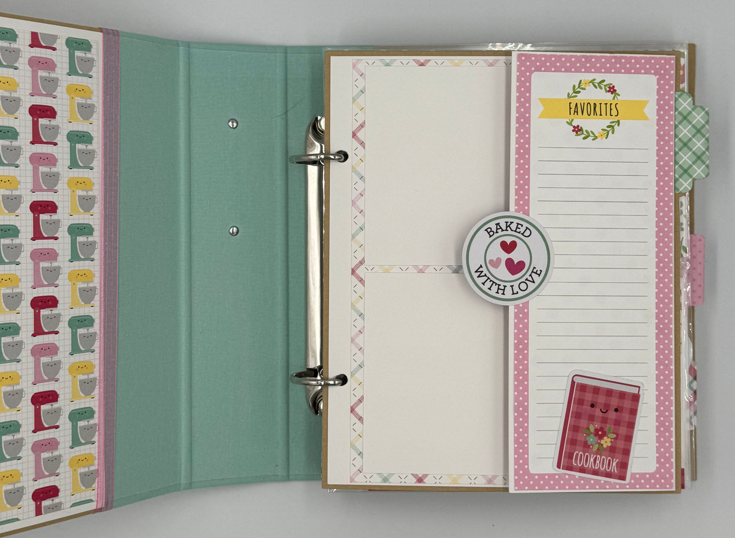 You Bake Me Happy-6X8 Scrapbook Recipe Photo Album (Pre-made)