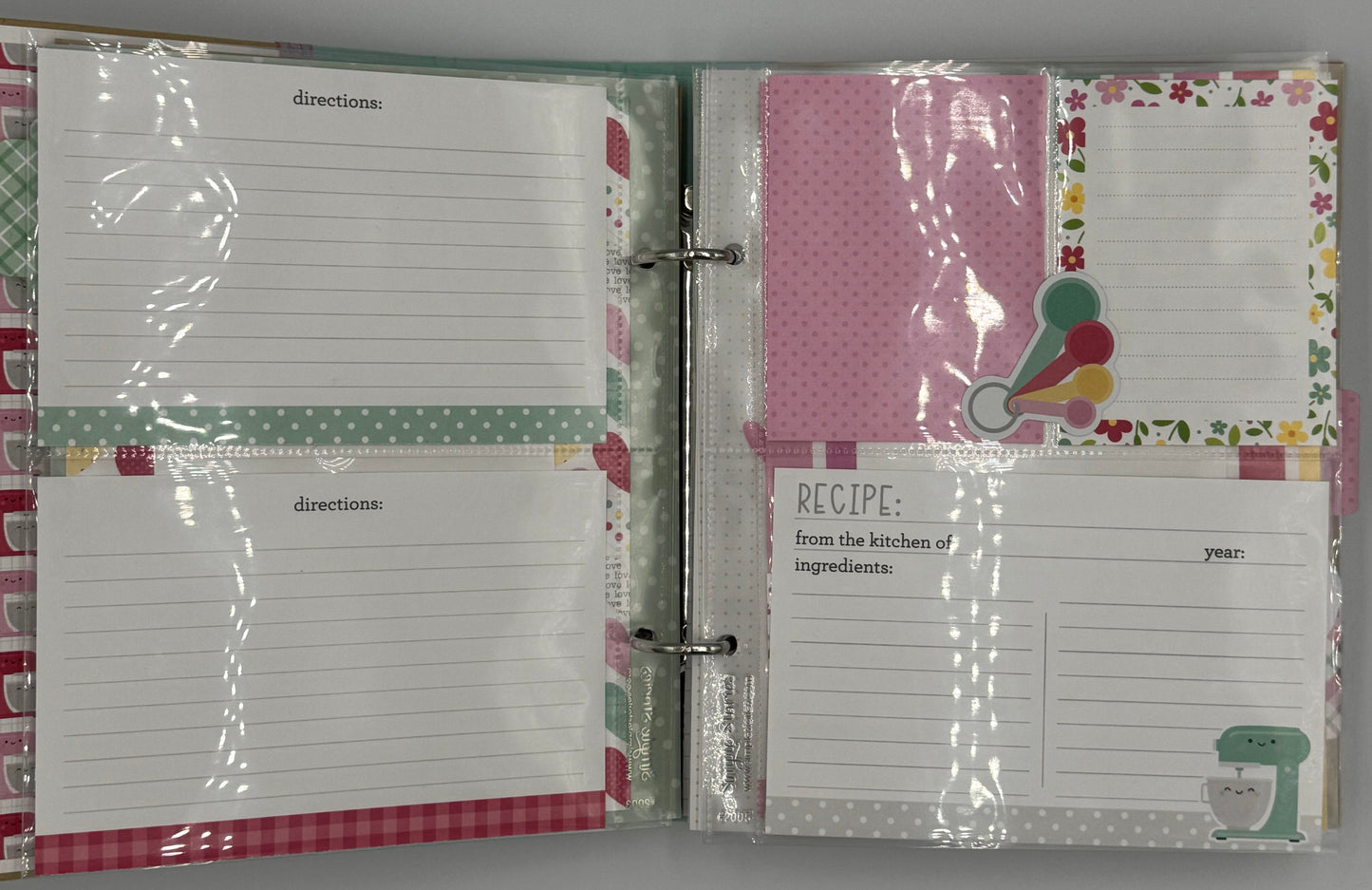 You Bake Me Happy-6X8 Scrapbook Recipe Photo Album (Pre-made)