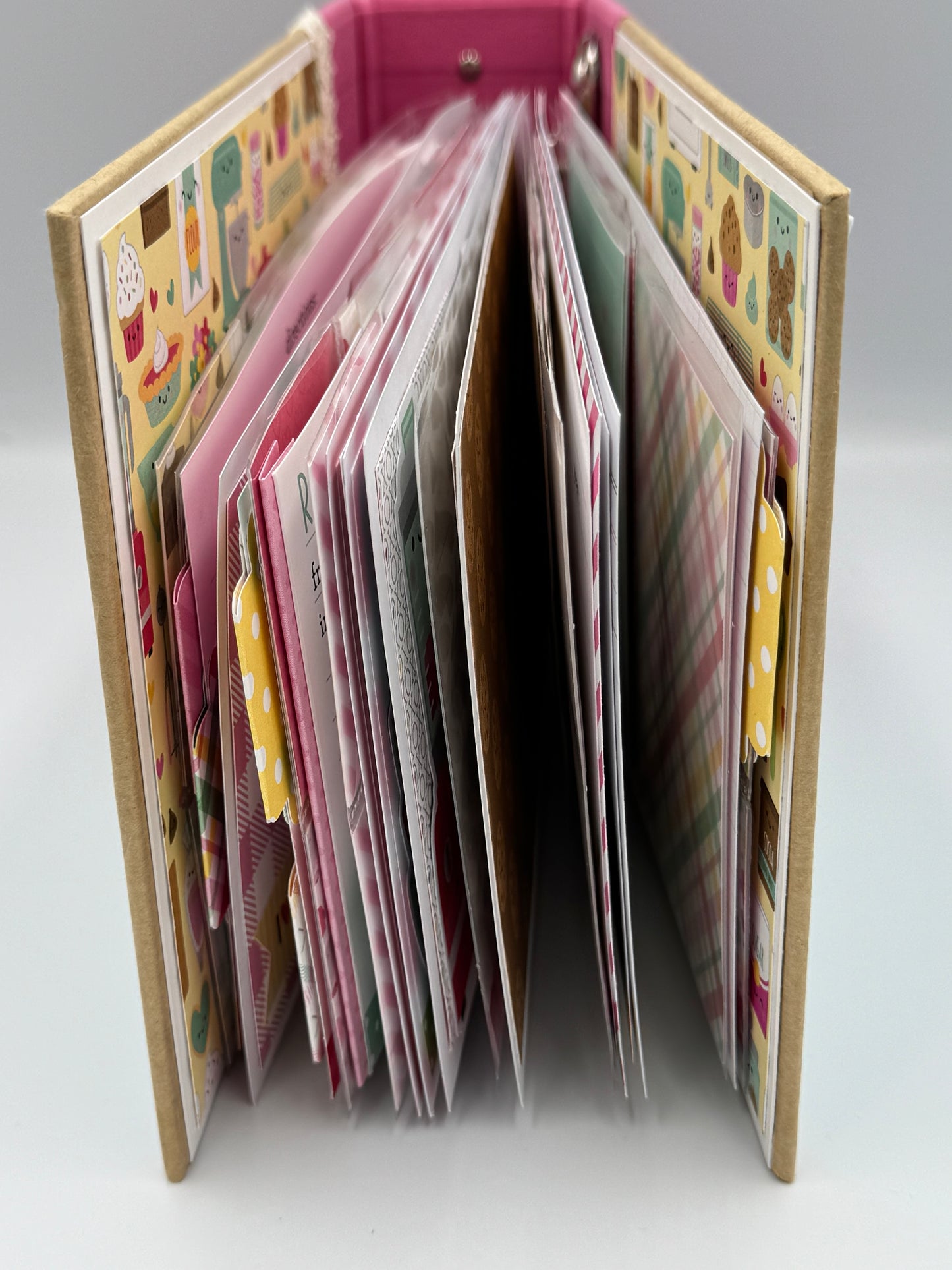 You Bake Me Happy-5X7 Mini Scrapbook Recipe Photo Album (Pre-made)