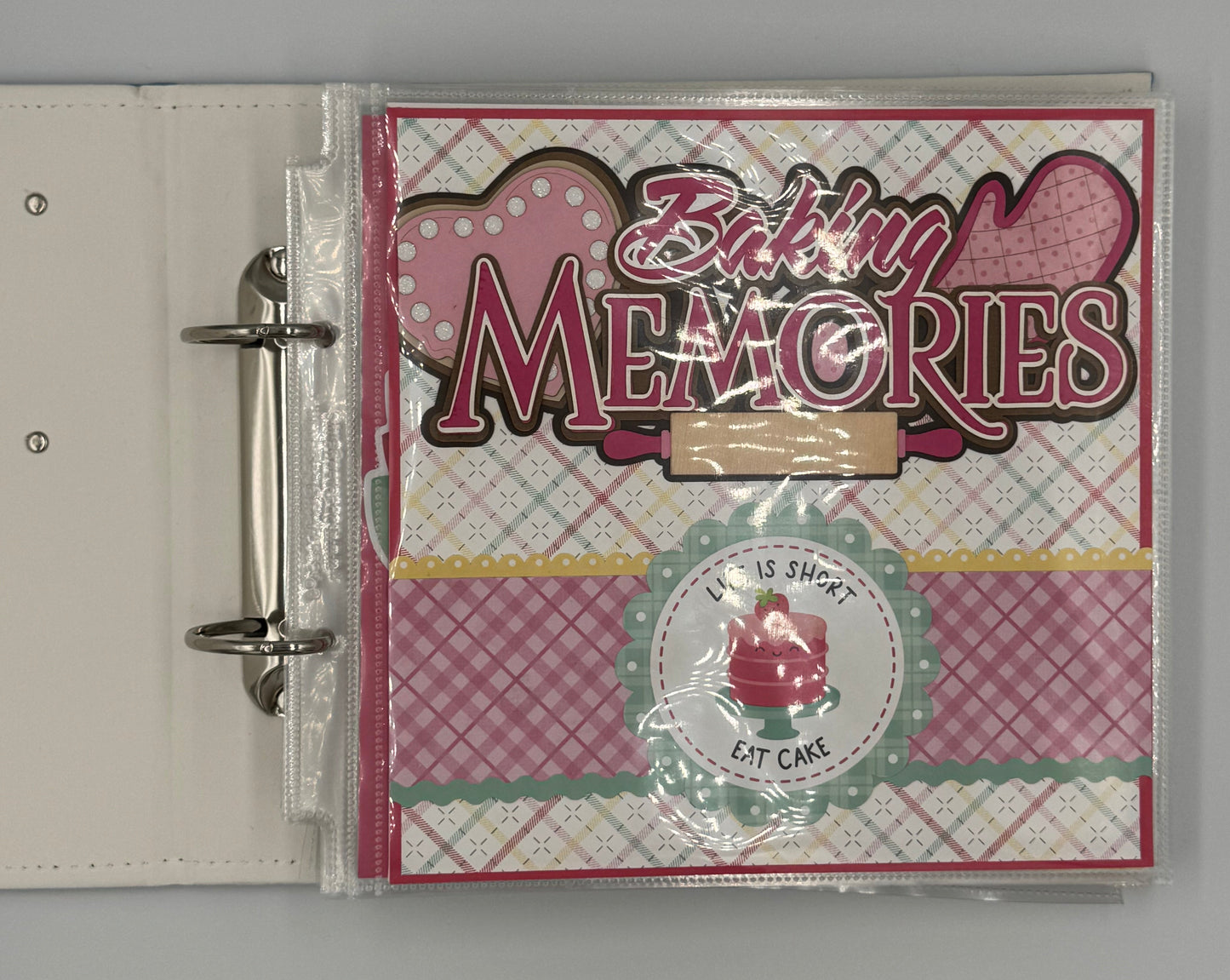 Baking Memories-8X8 Scrapbook Recipe Photo Album (Pre-made)
