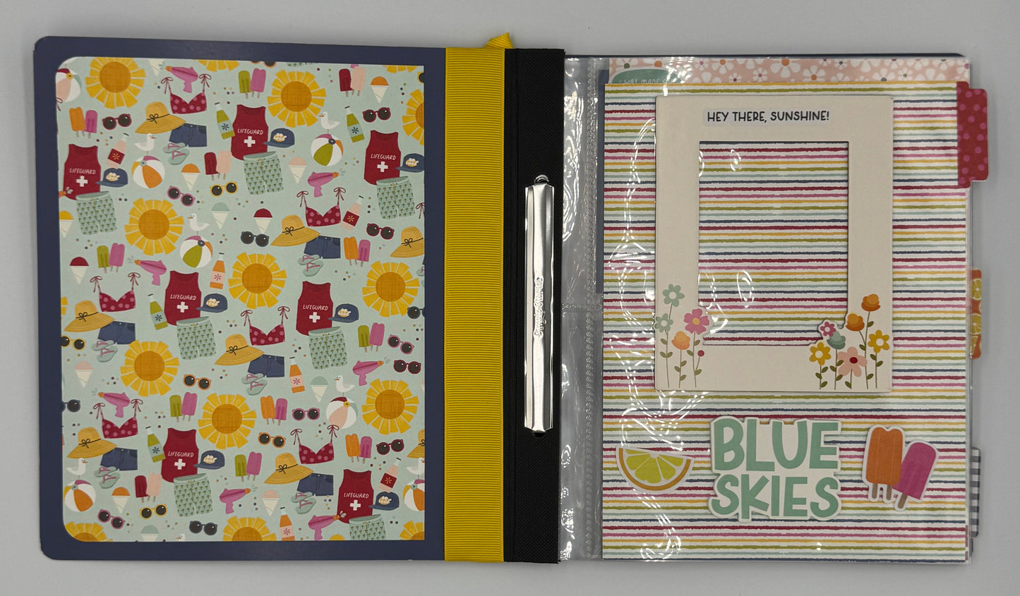 Hello Summer-6X8 Mini Flipbook Scrapbook Photo Album (Pre-made)