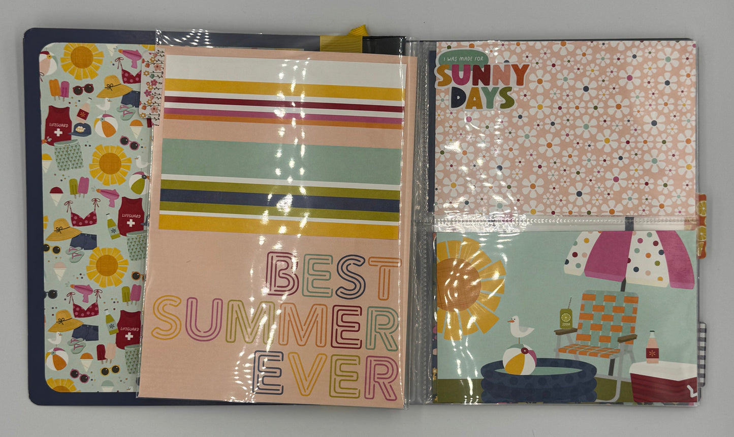 Hello Summer-6X8 Mini Flipbook Scrapbook Photo Album (Pre-made)