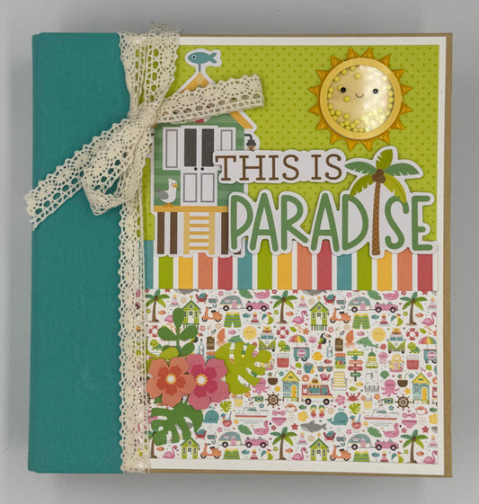 This is Paradise-6X8 Scrapbook Photo Album (Pre-made)