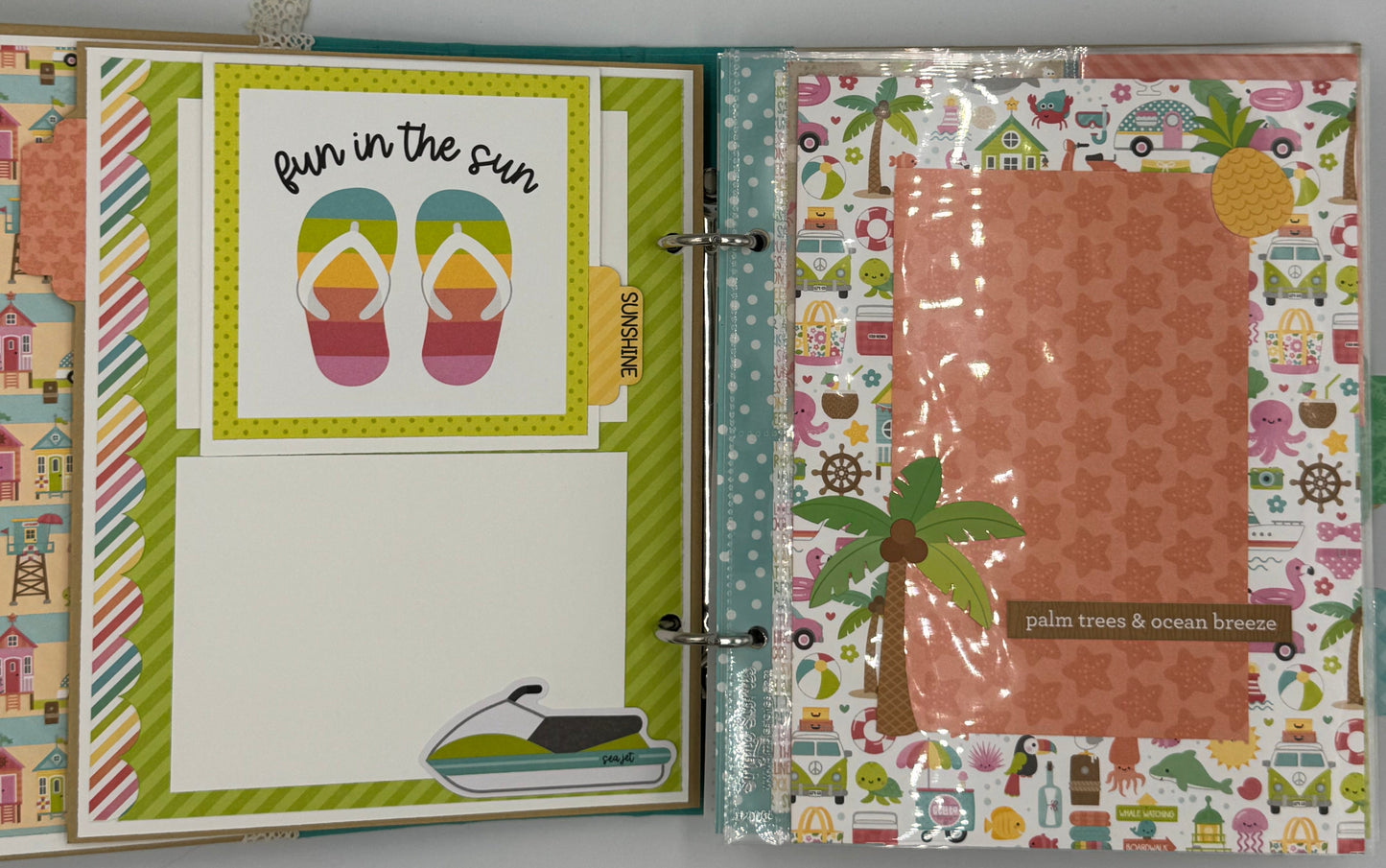This is Paradise-6X8 Scrapbook Photo Album (Pre-made)