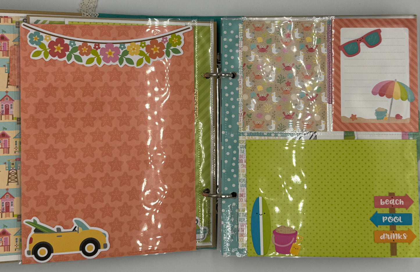 This is Paradise-6X8 Scrapbook Photo Album (Pre-made)