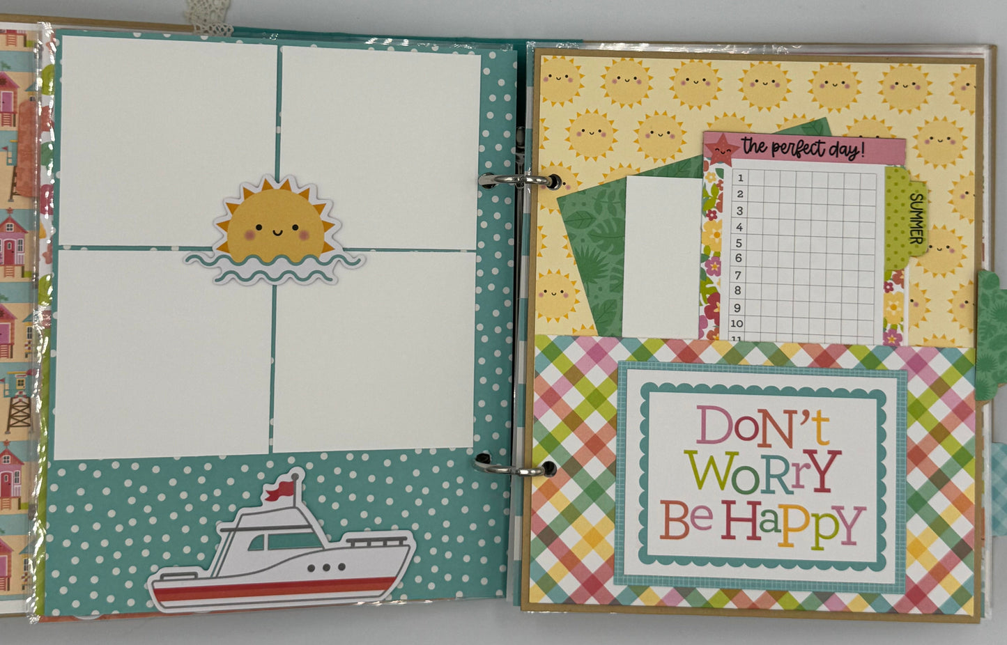 This is Paradise-6X8 Scrapbook Photo Album (Pre-made)