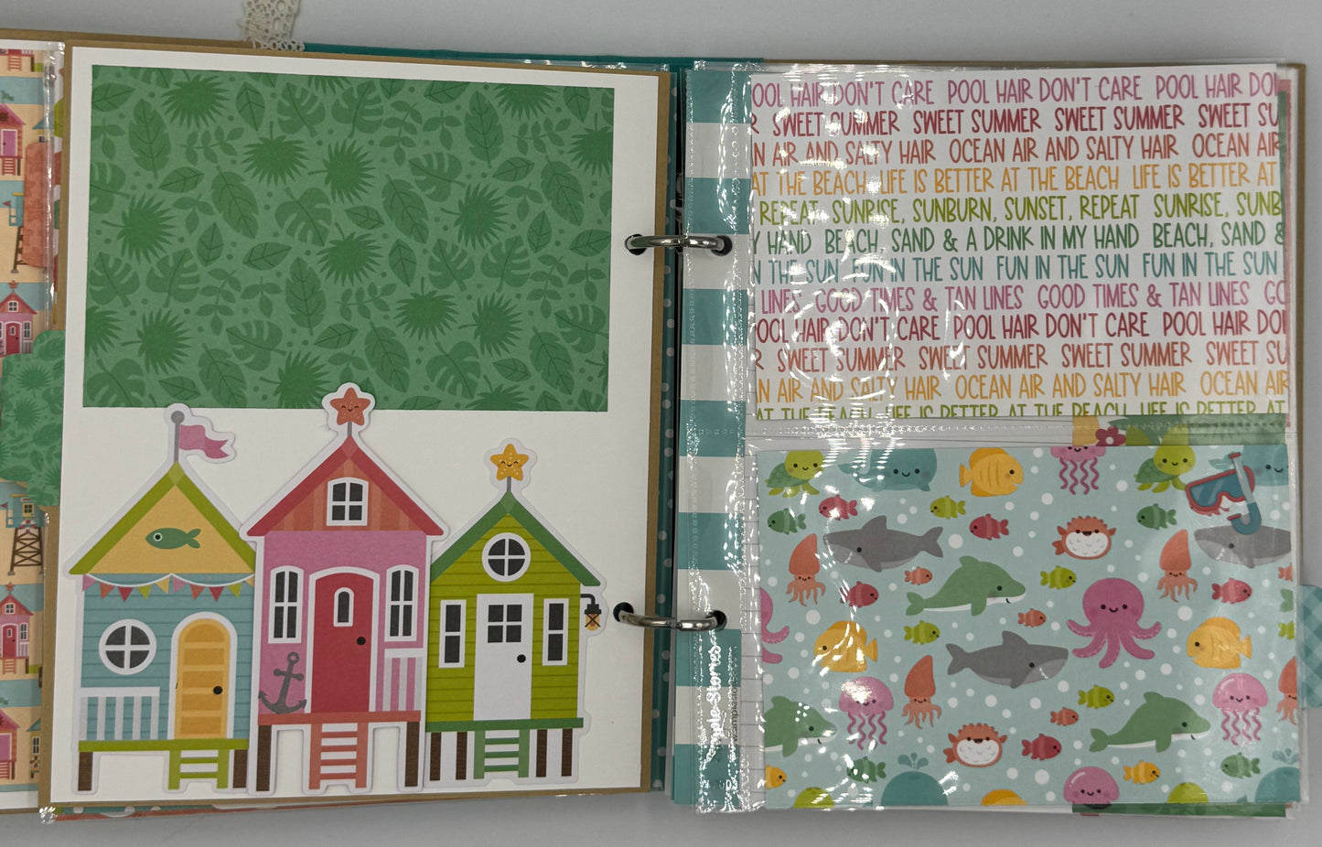 This is Paradise-6X8 Scrapbook Photo Album (Pre-made)