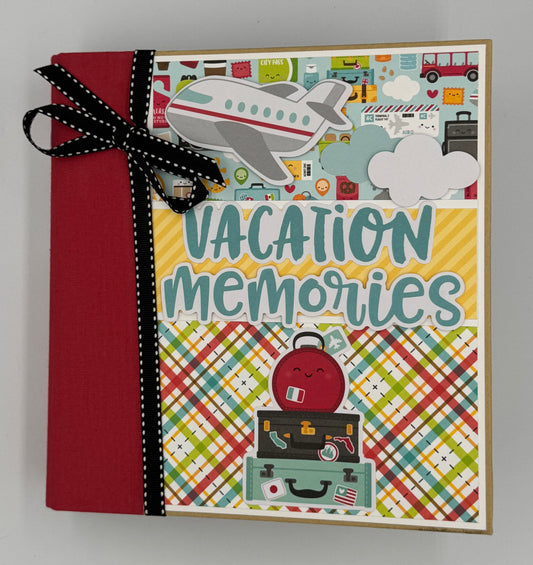 Vacation Memories Travel-6X8 Scrapbook Photo Album (Pre-made)