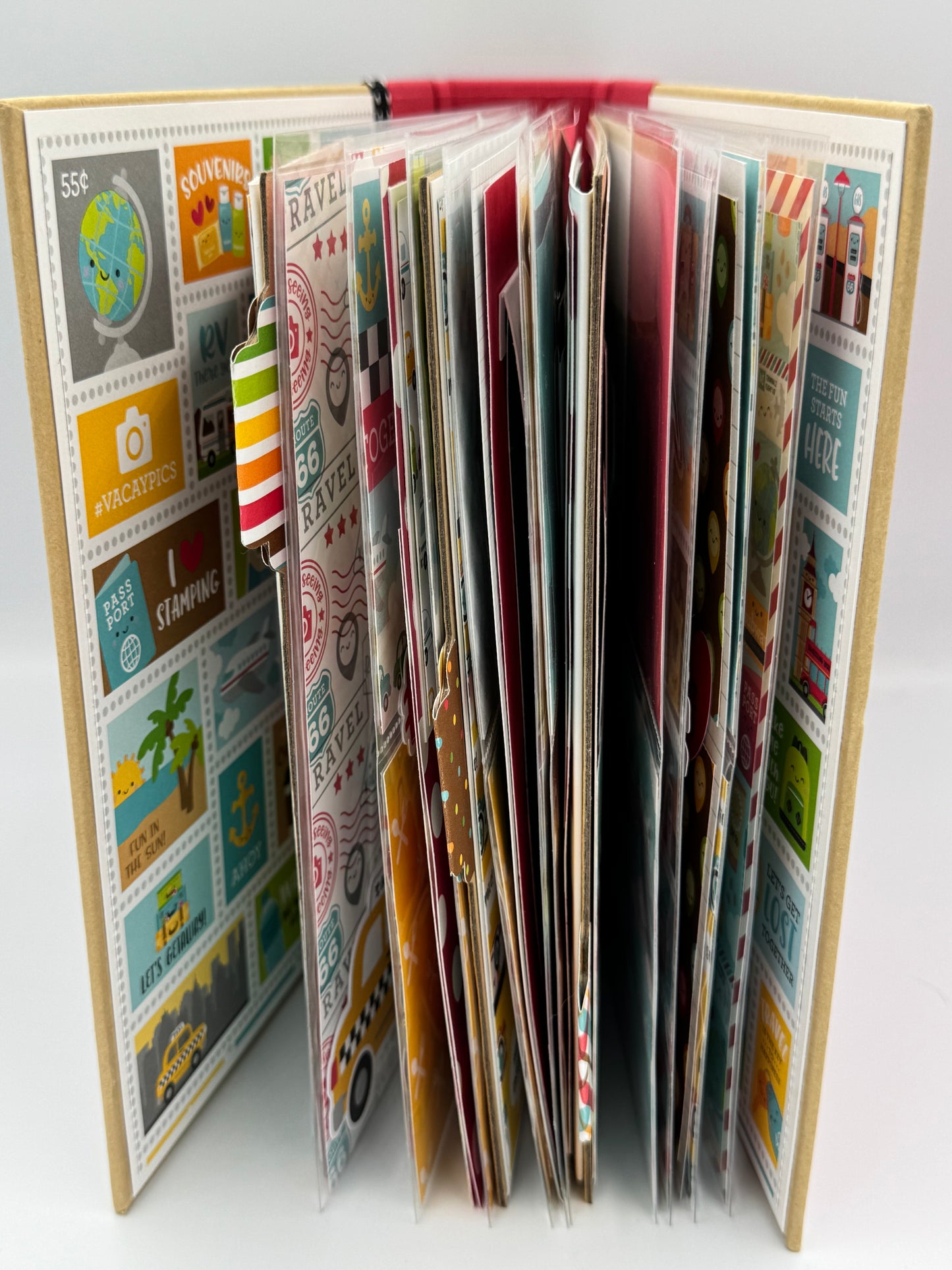 Vacation Memories Travel-6X8 Scrapbook Photo Album (Pre-made)