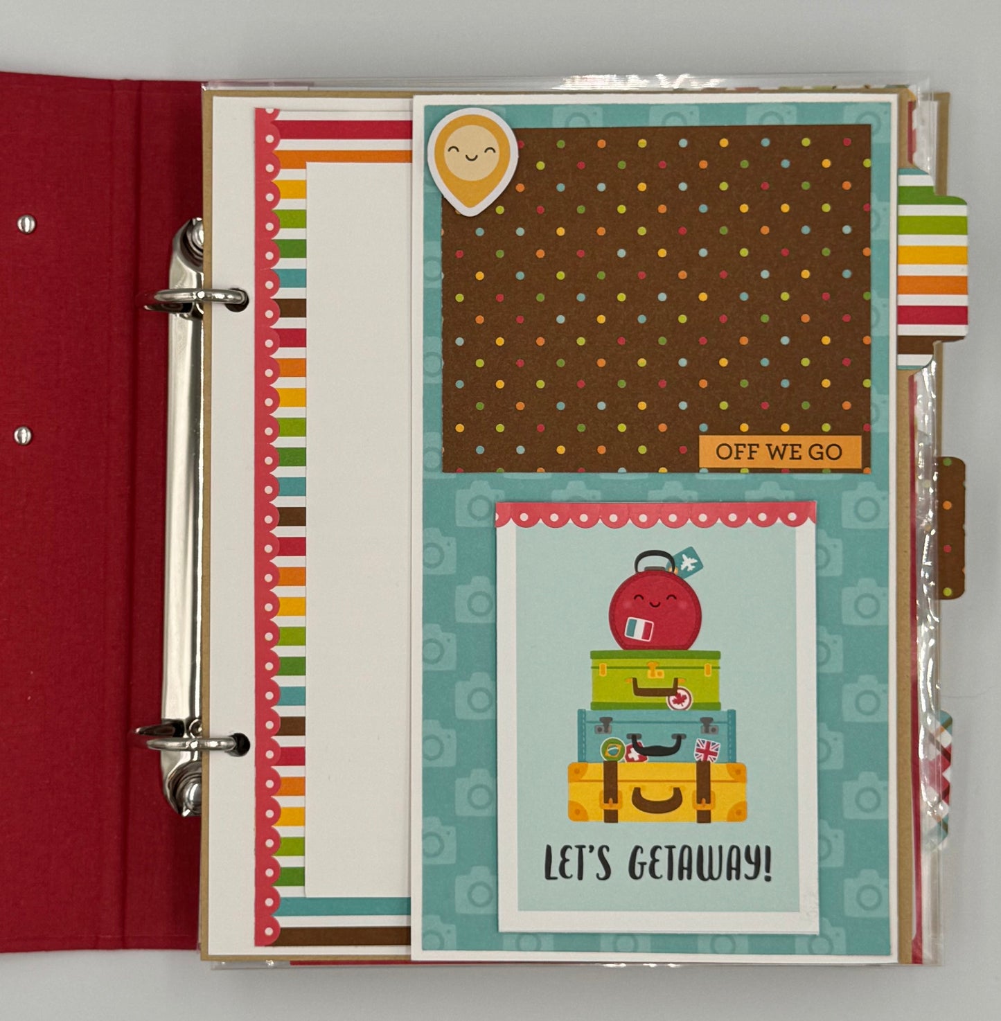 Vacation Memories Travel-6X8 Scrapbook Photo Album (Pre-made)