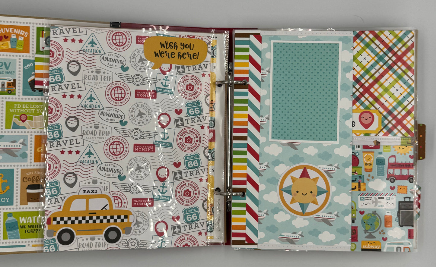 Vacation Memories Travel-6X8 Scrapbook Photo Album (Pre-made)