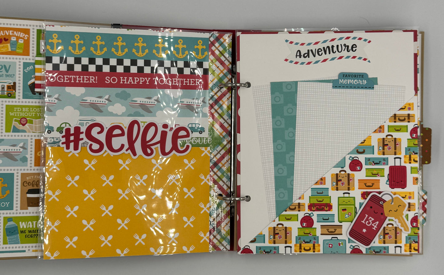 Vacation Memories Travel-6X8 Scrapbook Photo Album (Pre-made)