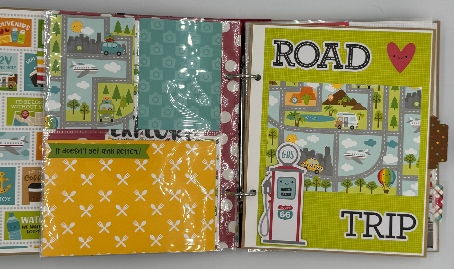 Vacation Memories Travel-6X8 Scrapbook Photo Album (Pre-made)