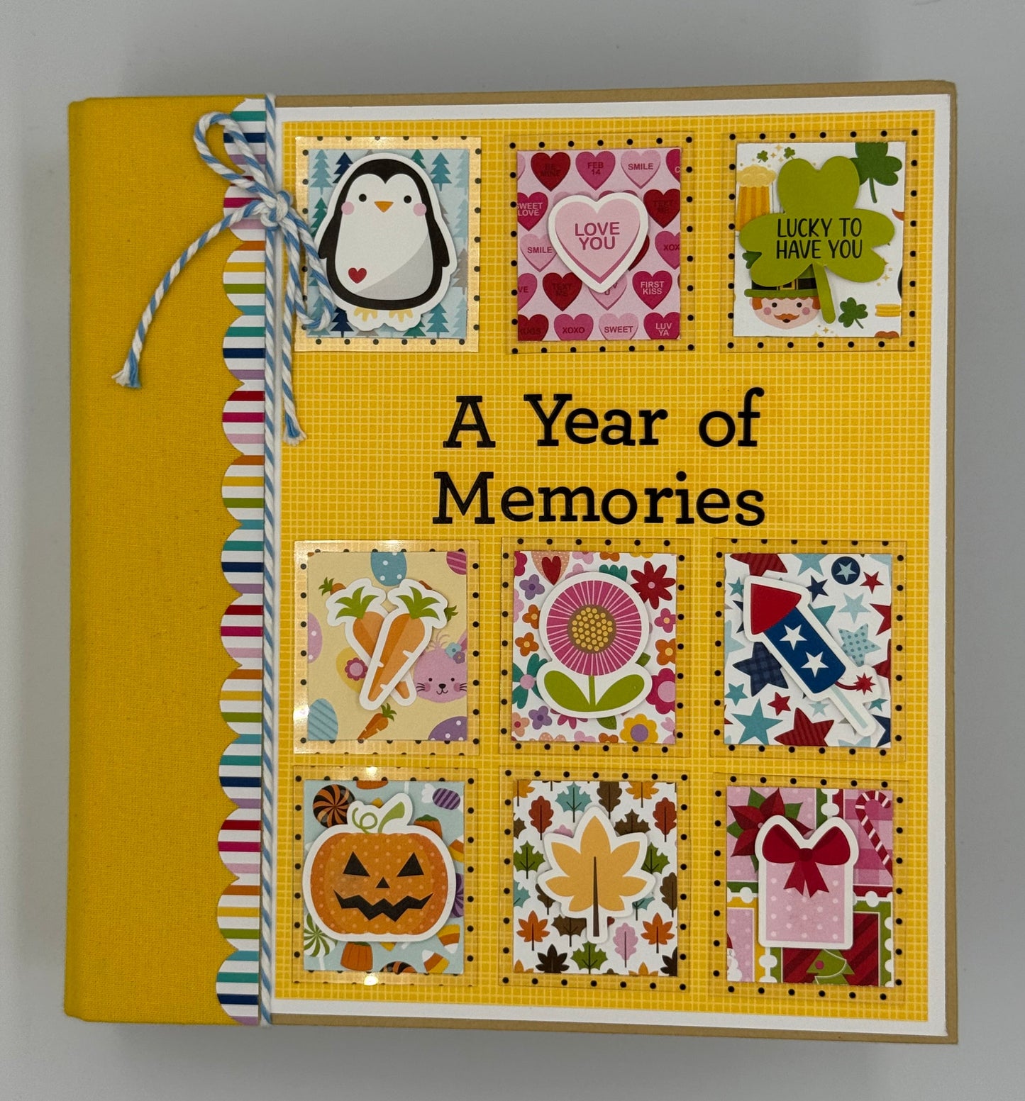 Year of Memories-6X8 Scrapbook Photo Album (Pre-made)