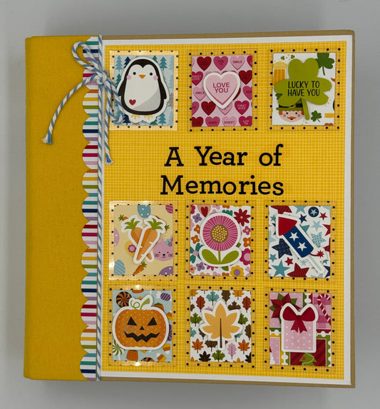 Year of Memories-6X8 Scrapbook Photo Album (Pre-made)