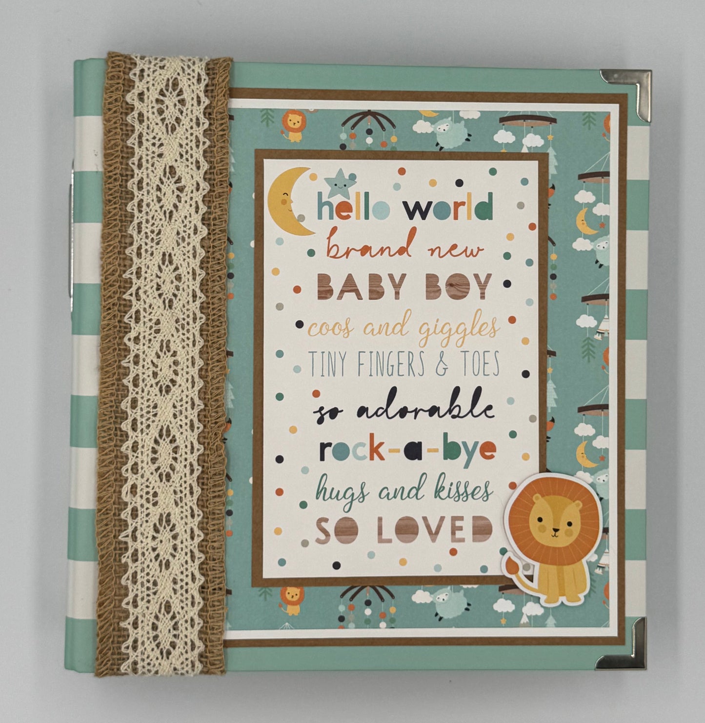 Baby Boy-6X8 Scrapbook Photo Album (Pre-made)
