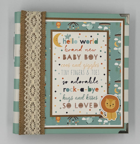 Baby Boy-6X8 Scrapbook Photo Album (Pre-made)