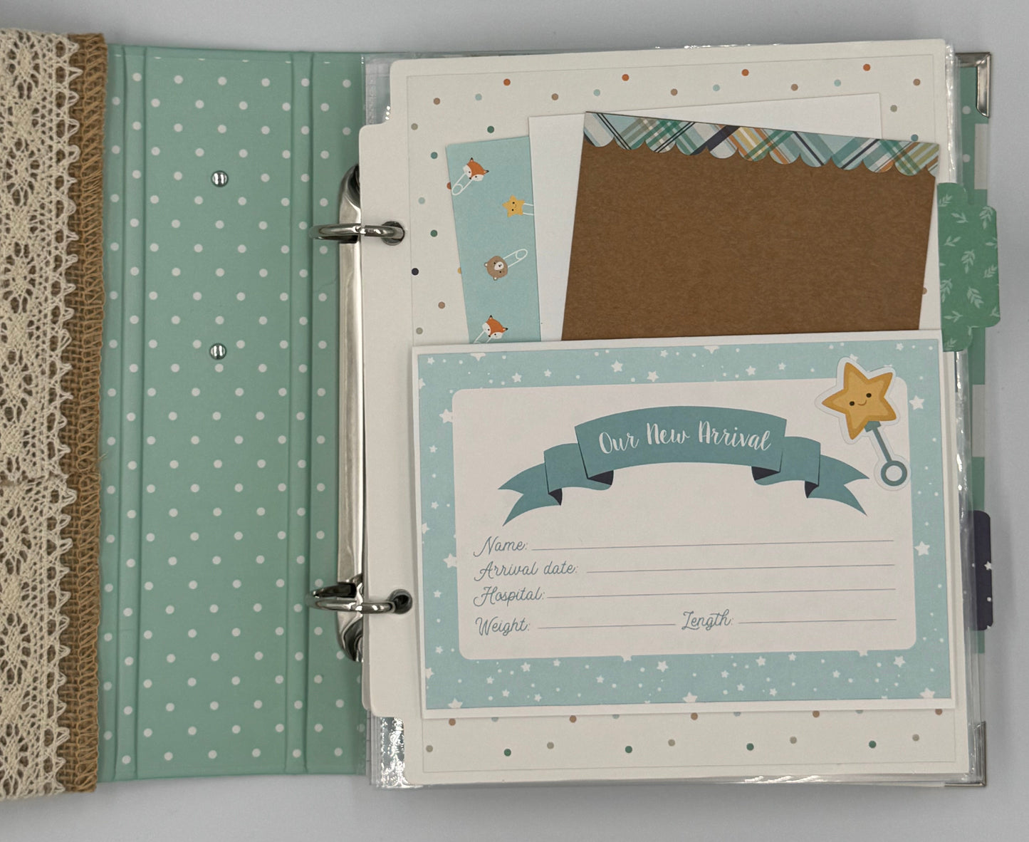 Baby Boy-6X8 Scrapbook Photo Album (Pre-made)