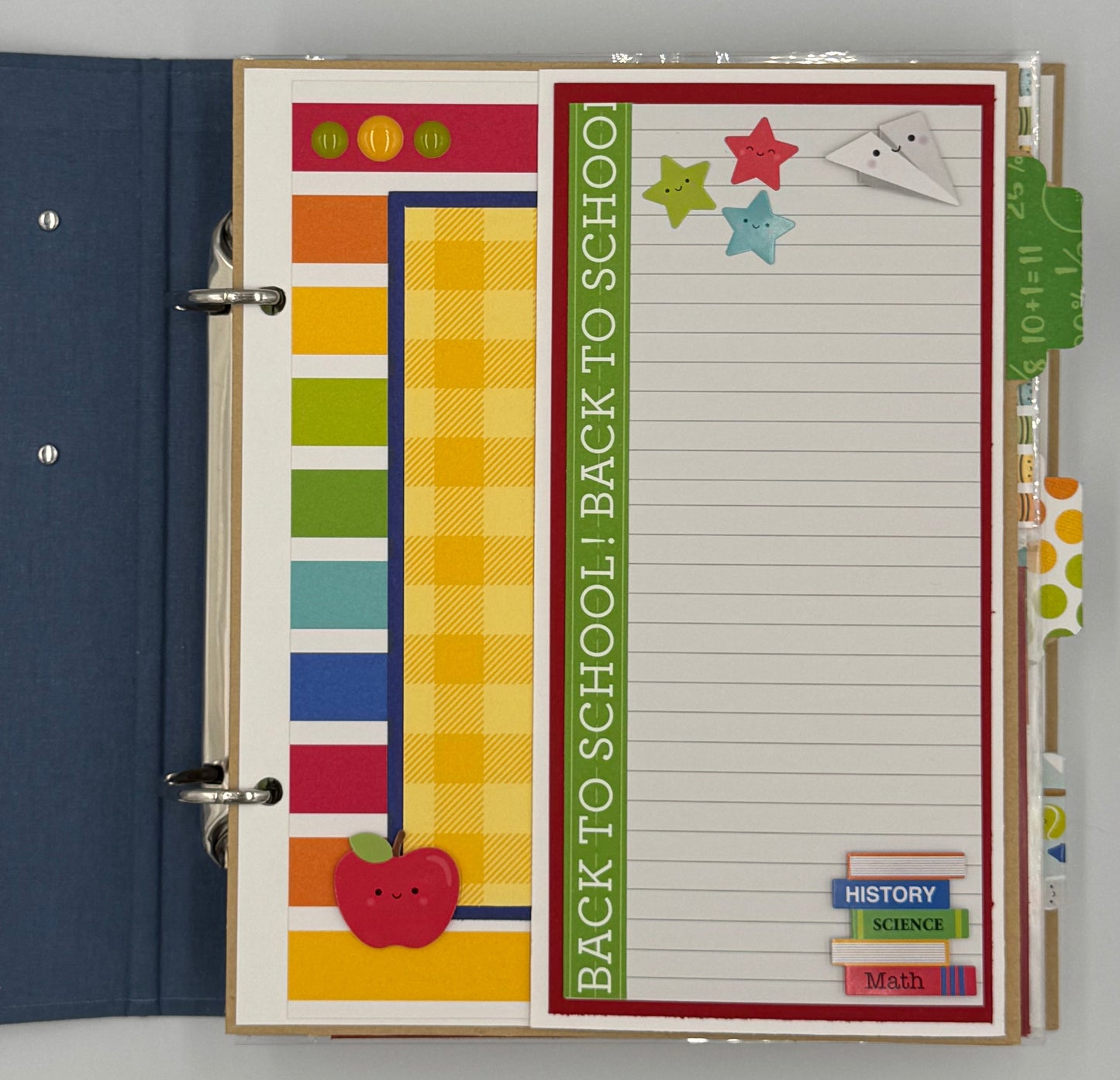 Back to School-6X8 Scrapbook Photo Album (Pre-made)