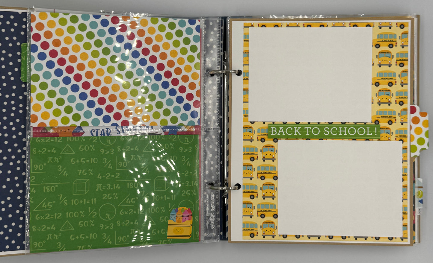 Back to School-6X8 Scrapbook Photo Album (Pre-made)