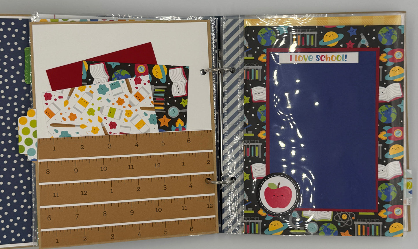 Back to School-6X8 Scrapbook Photo Album (Pre-made)