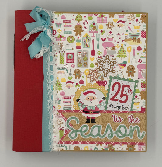 Christmas 'Tis the Season-6X8 Scrapbook Photo Album (Pre-made)