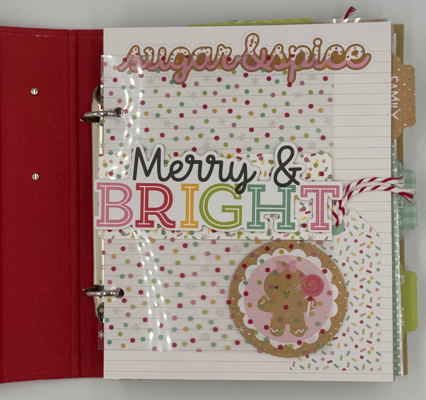 Christmas 'Tis the Season-6X8 Scrapbook Photo Album (Pre-made)